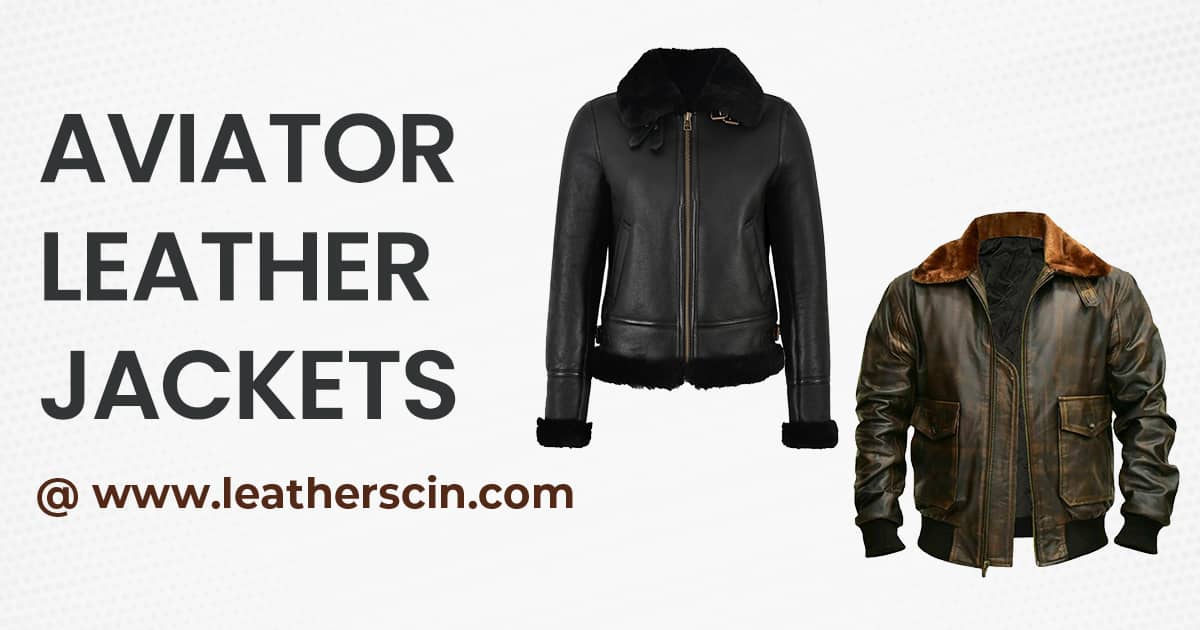 Leather Aviator Jacket - Ready-to-Wear 1A7Y8I