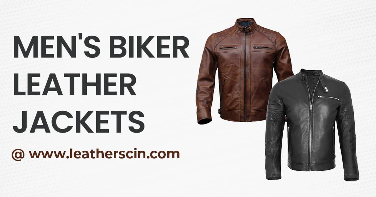 Shop Top-quality Men's Leather Motorcycle Jacket at SCIN